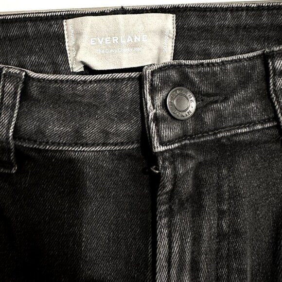 NWT Everlane The Curvy Cheeky Straight Jean in Washed Black - Size 30 - Picture 3 of 11
